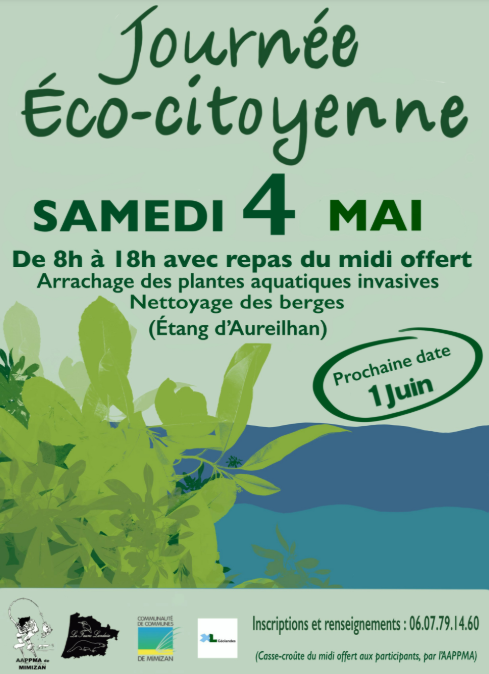 Journée Ecocitoyenne - Arrachage des plantes aquatiques invasives