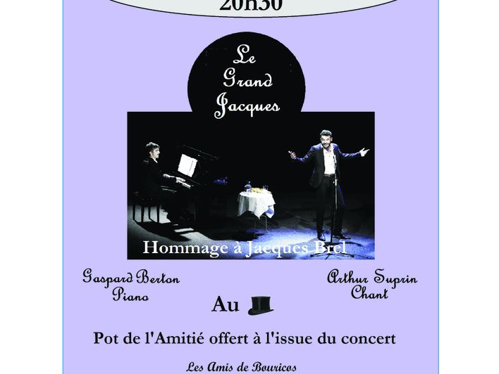 Concert  Le Grand Jacques , hommage à Jacques Brel
